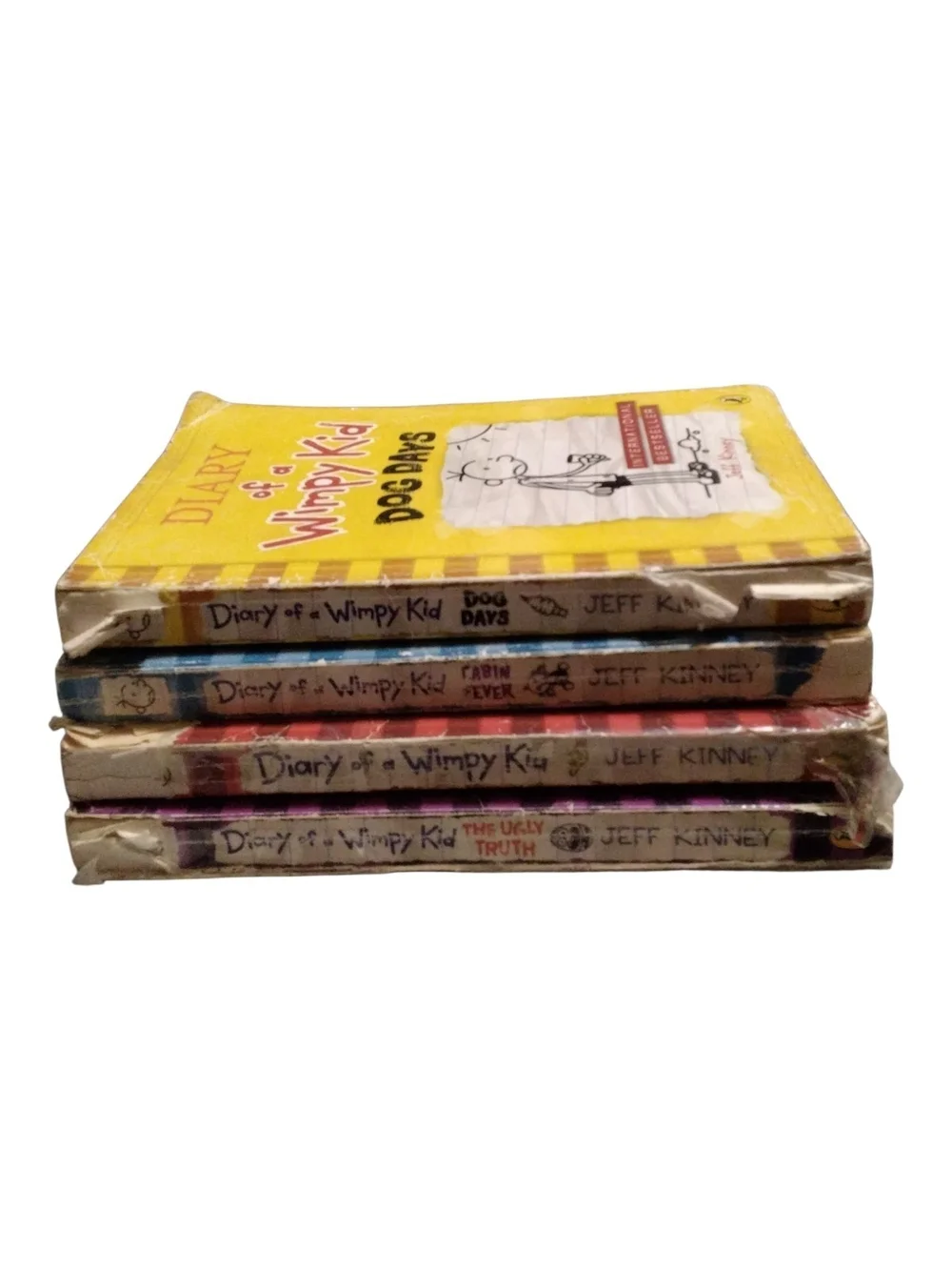 Diary of a Wimpy Kid 4-Book Set- By Jeff Kinney